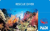 PADIレスキューダイバーカード１